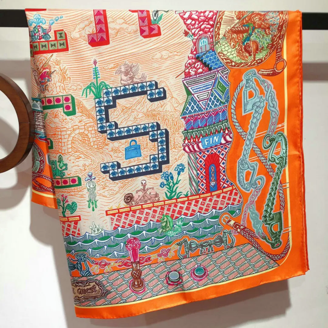 HM Silk Scarf - HM0075 - Image 6