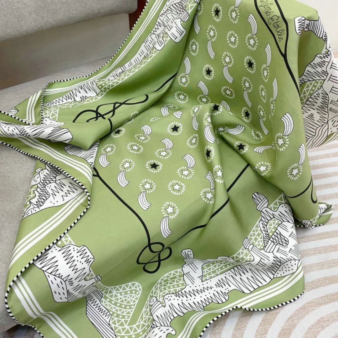 HM Silk Scarf - HM0079 - Image 29