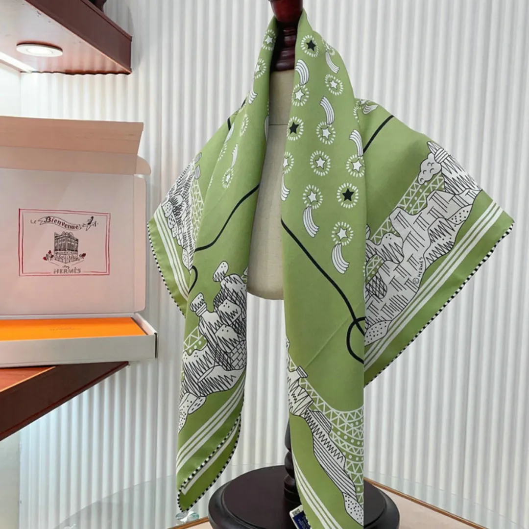 HM Silk Scarf - HM0079 - Image 32