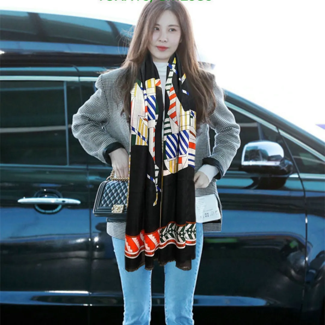 HM Silk Scarf - HM0086 - Image 9