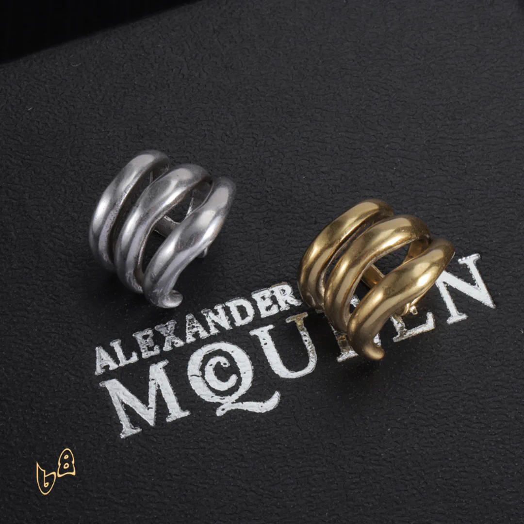 McQueen Multi Hoop Ear Cuffs - MCQ0018 - Image 6