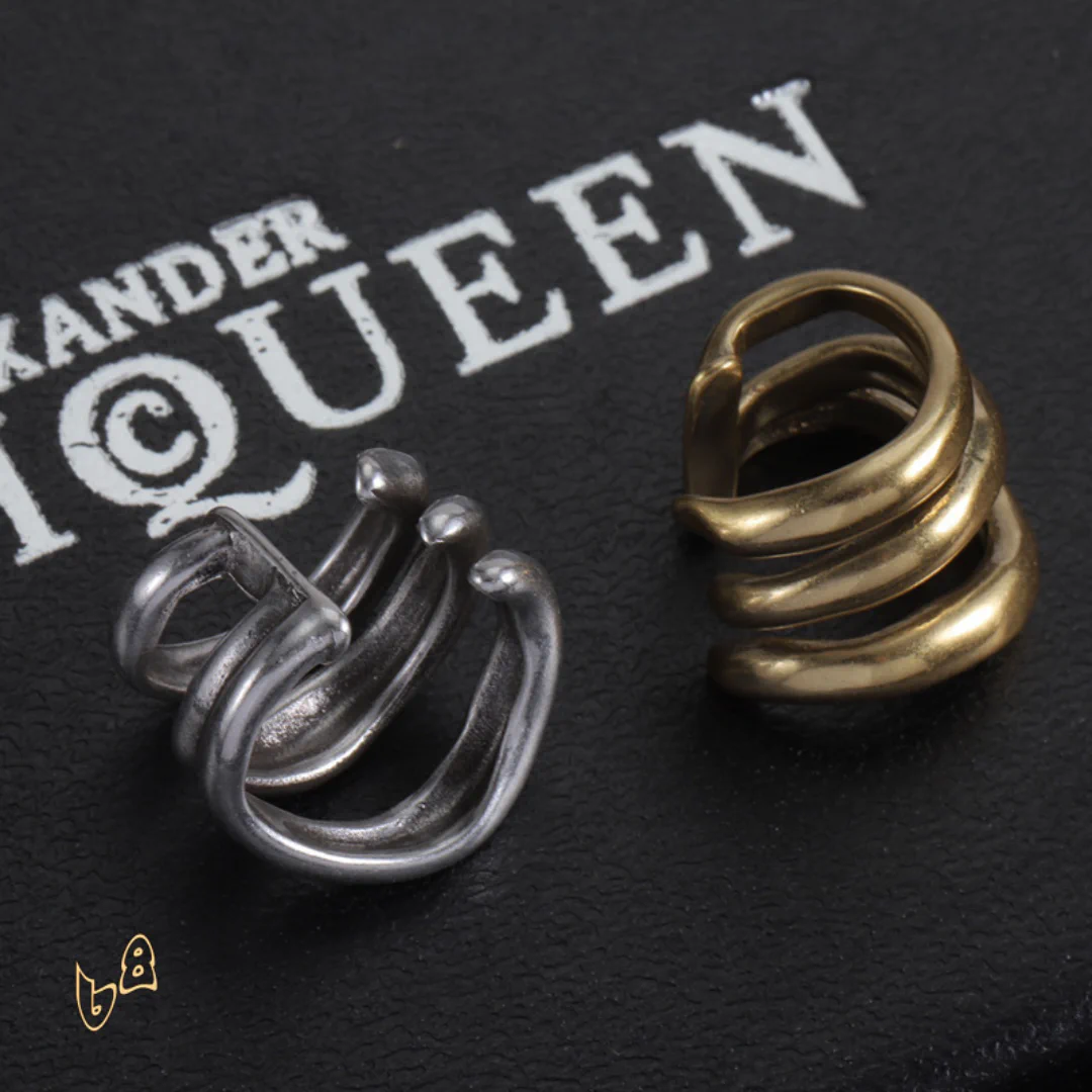 McQueen Multi Hoop Ear Cuffs - MCQ0018 - Image 4