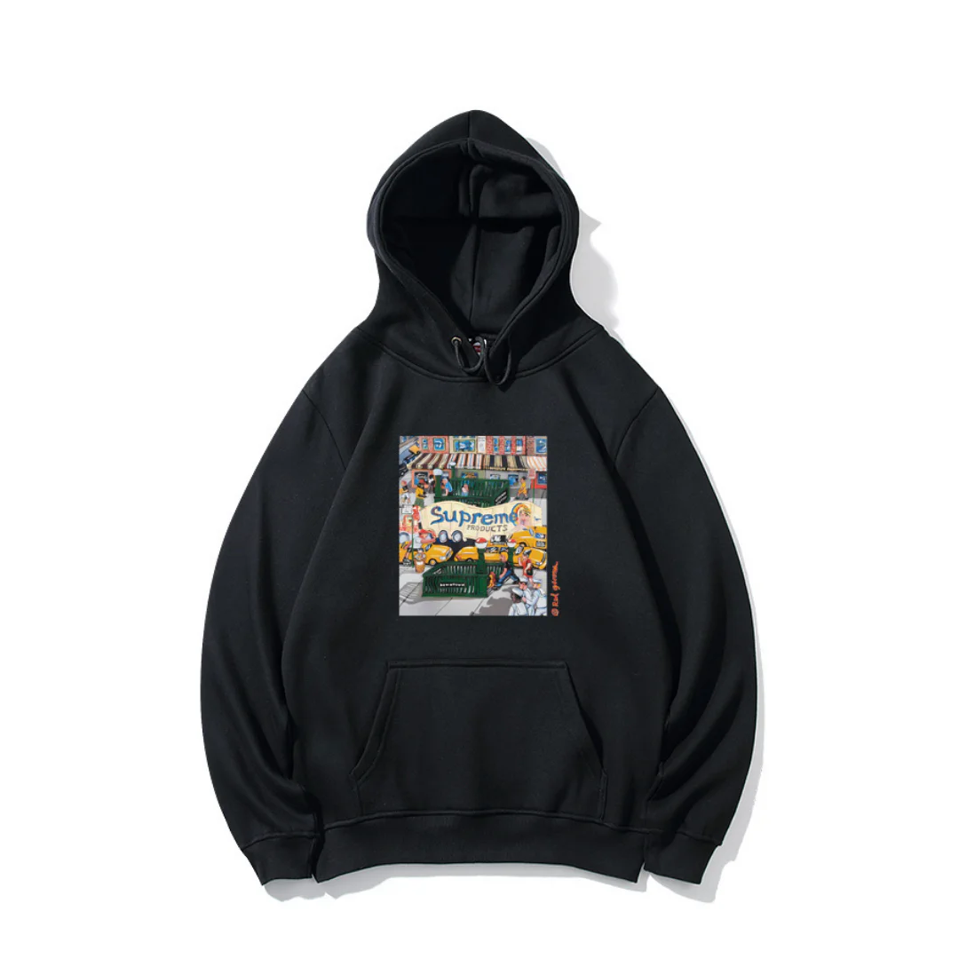 SUP Graphic Print Hoodie - SUP0023