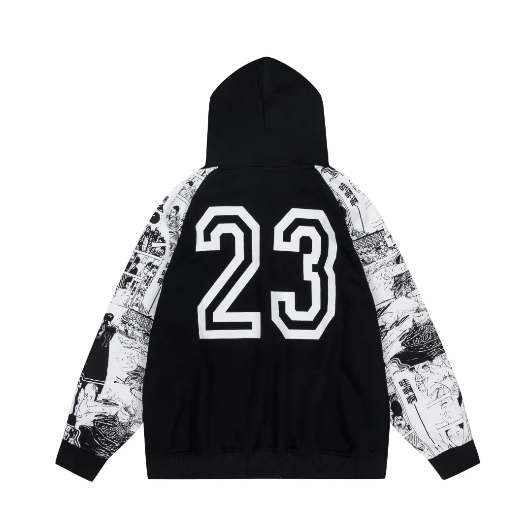 JD Logo Printed Hoodie - JD0028 - Image 4