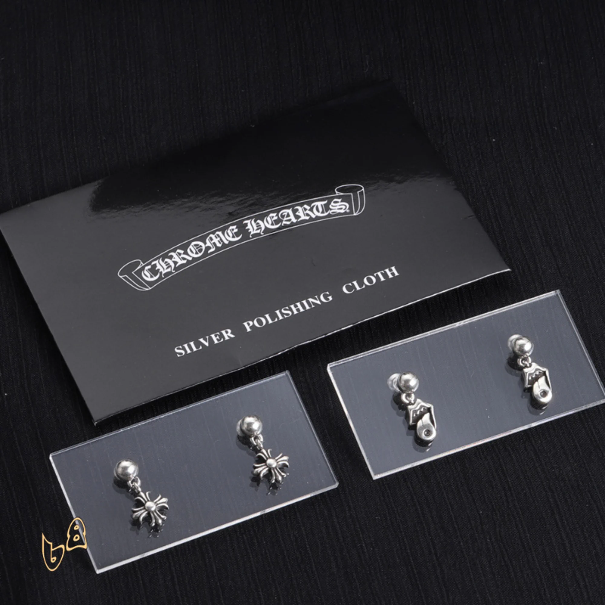 CH Cross Flower Earrings - CH0152 - Image 2