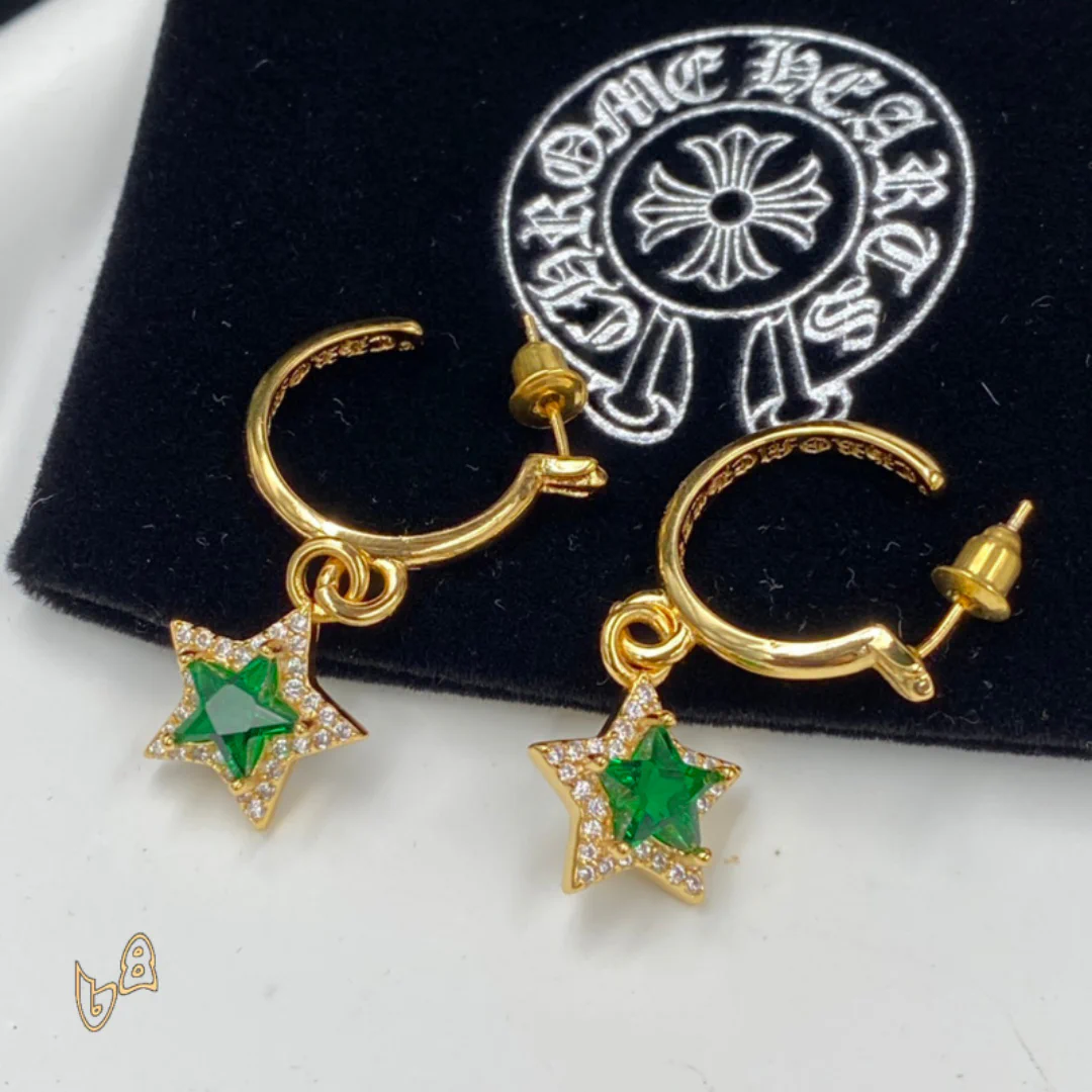 CH Star Drop Earrings - CH0162 - Image 5