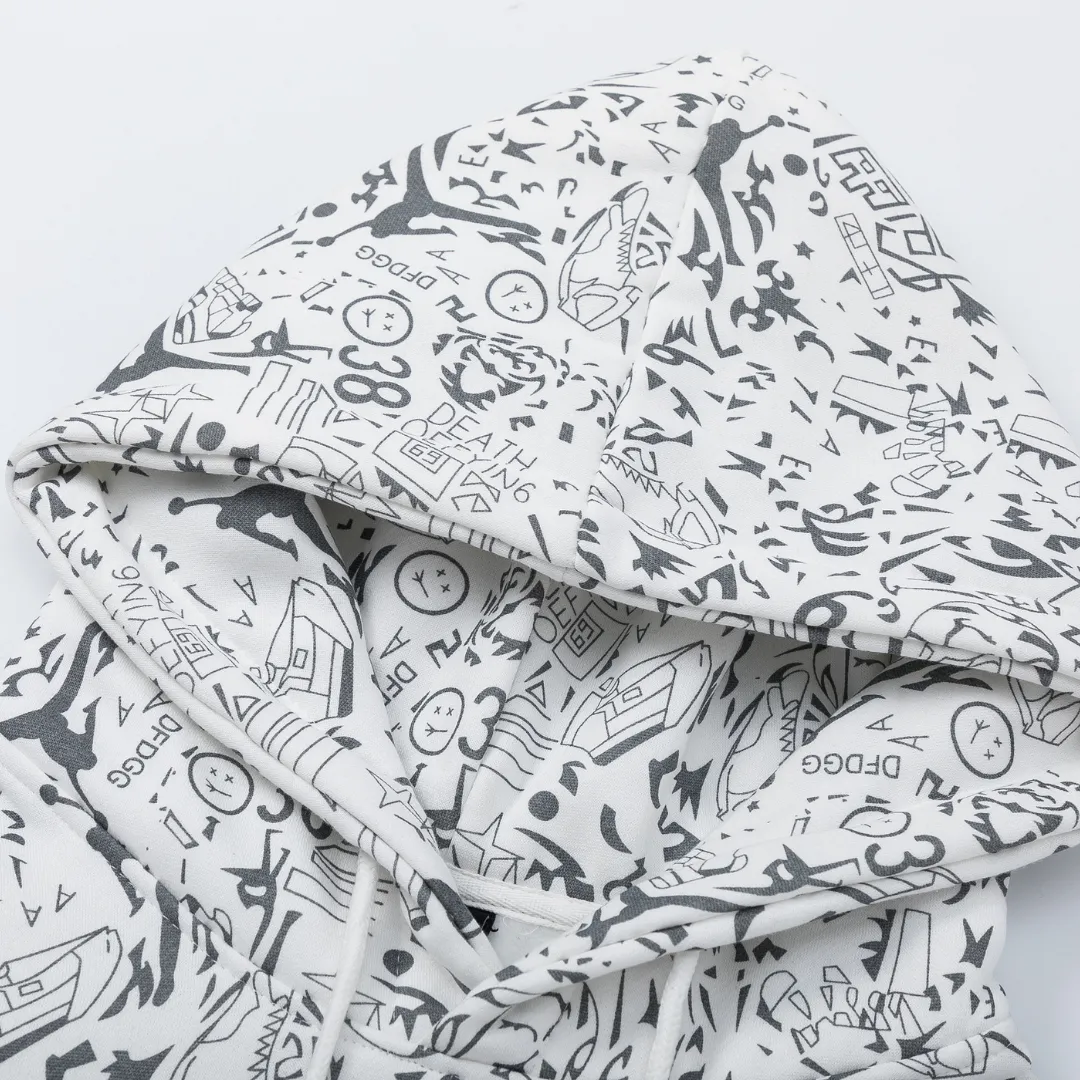 JD Logo Printed Hoodie - JD0033 - Image 7