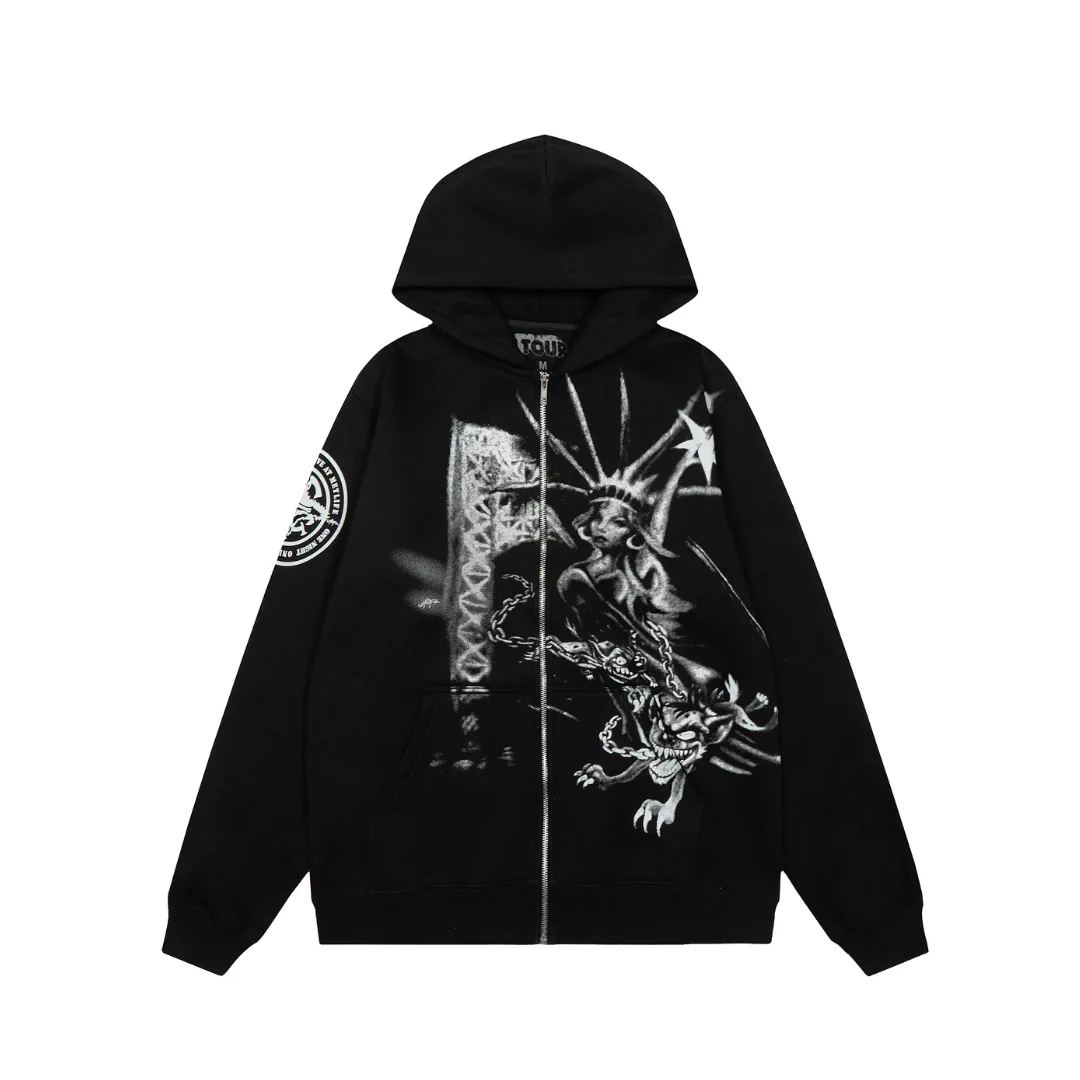 Travis Scott Graphic Print Hoodie Zip - TS0018
