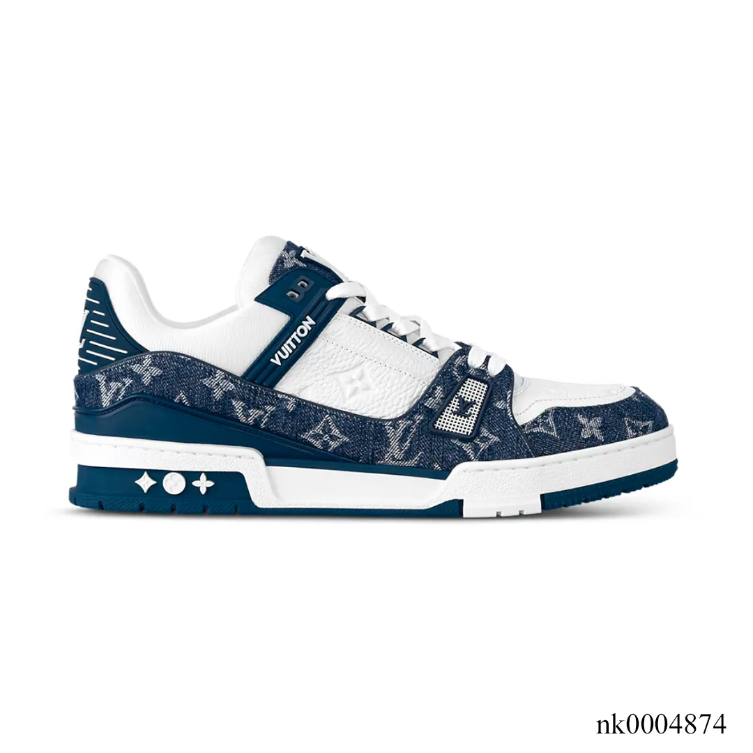 LV Trainer 'Denim Monogram Blue' Shoes Sneakers – nk0004874