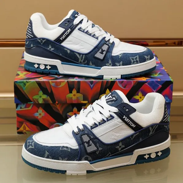 LV Trainer 'Denim Monogram Blue' Shoes Sneakers – nk0004874 - Image 7