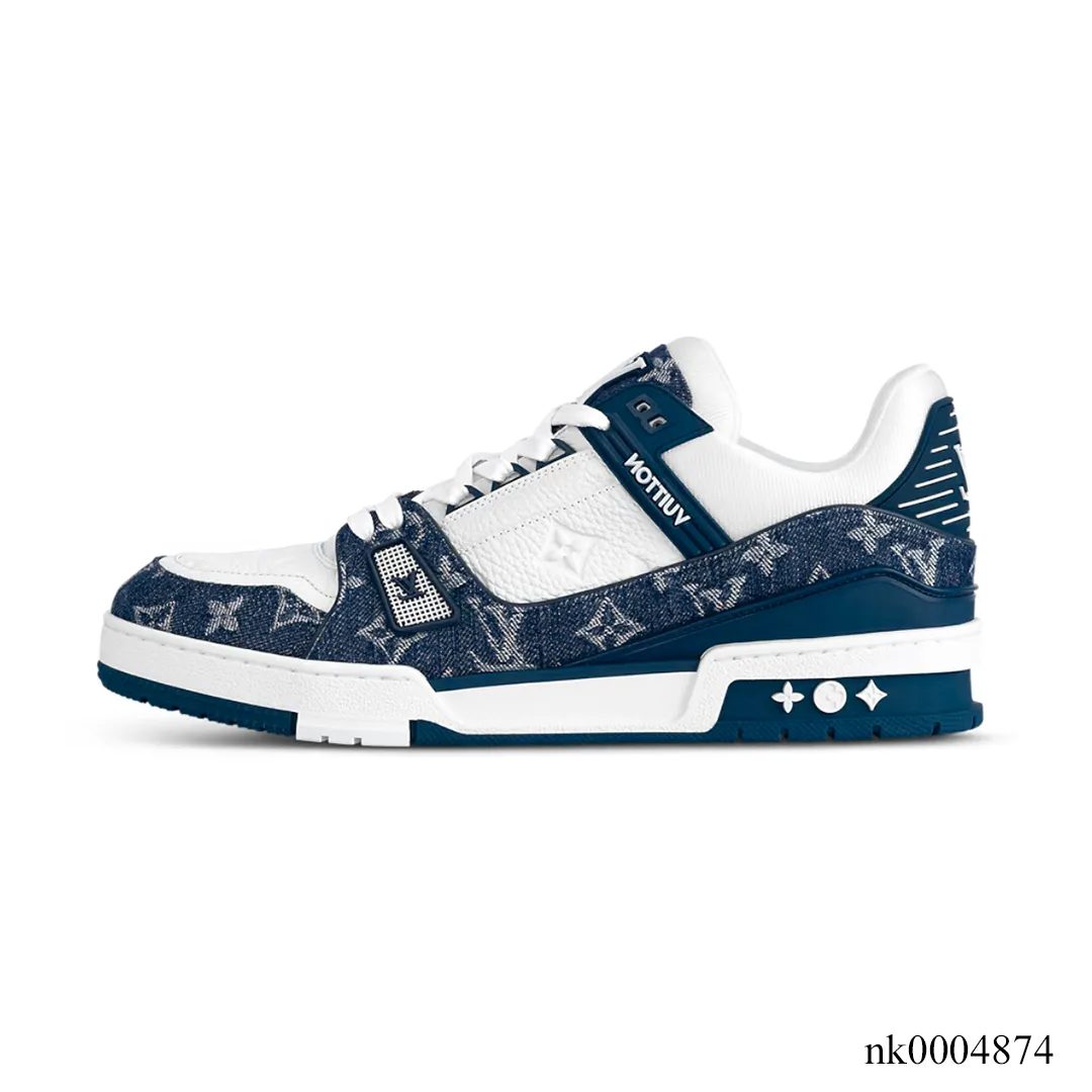 LV Trainer 'Denim Monogram Blue' Shoes Sneakers – nk0004874 - Image 2