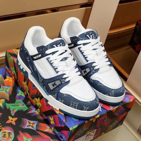 LV Trainer 'Denim Monogram Blue' Shoes Sneakers – nk0004874 - Image 9