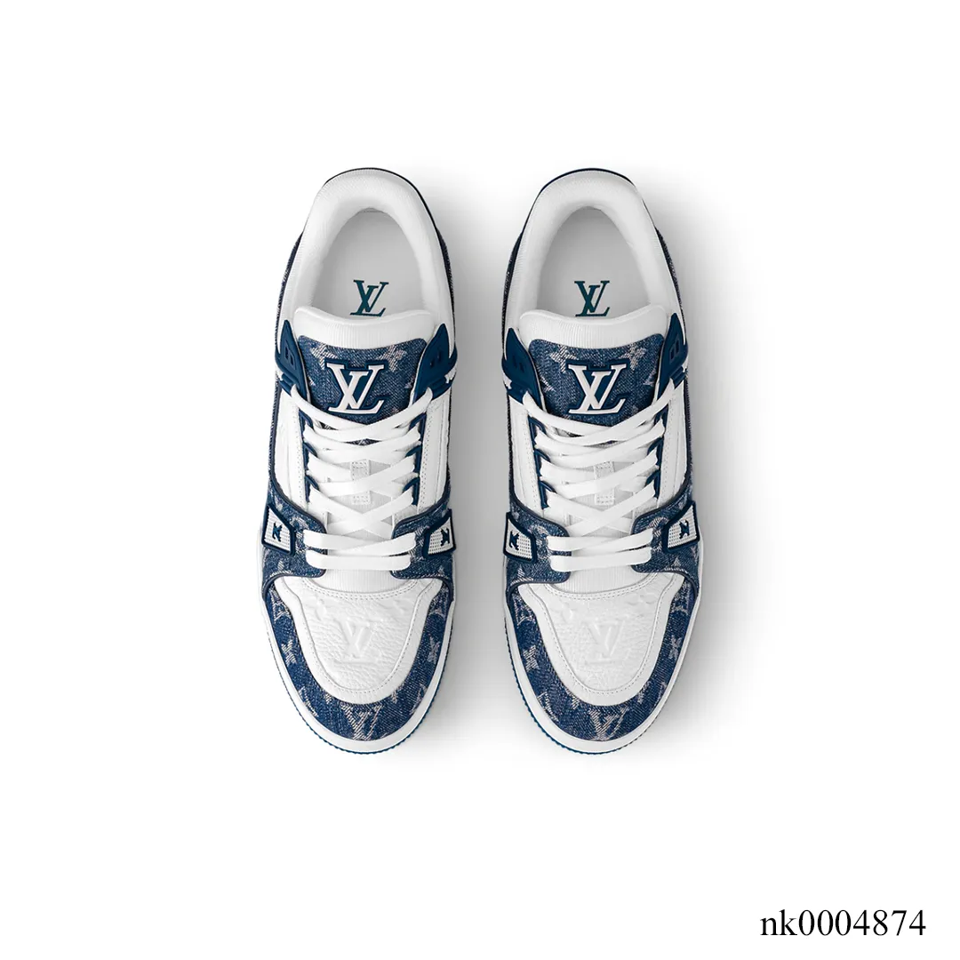 LV Trainer 'Denim Monogram Blue' Shoes Sneakers – nk0004874 - Image 4