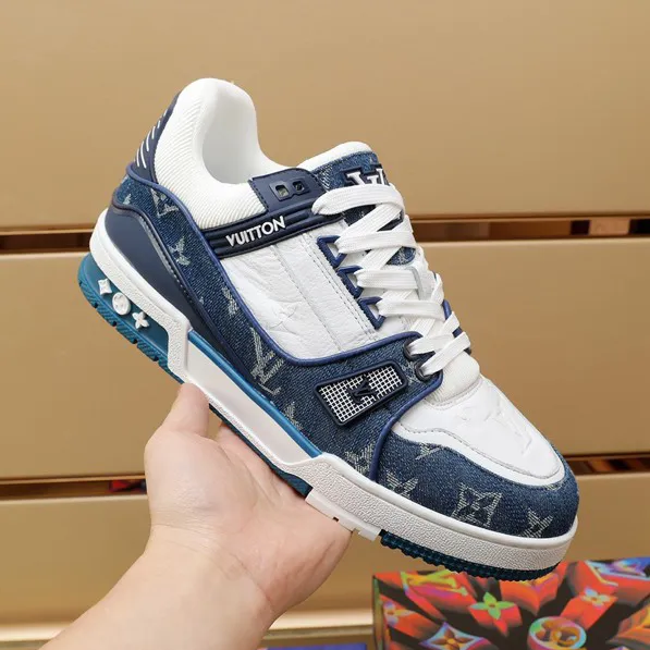 LV Trainer 'Denim Monogram Blue' Shoes Sneakers – nk0004874 - Image 13