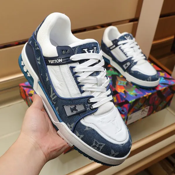 LV Trainer 'Denim Monogram Blue' Shoes Sneakers – nk0004874 - Image 14
