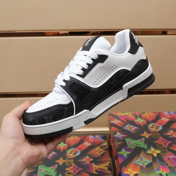 LV Trainer 54 Black White Shoes Sneakers – nk0004877 - Image 4