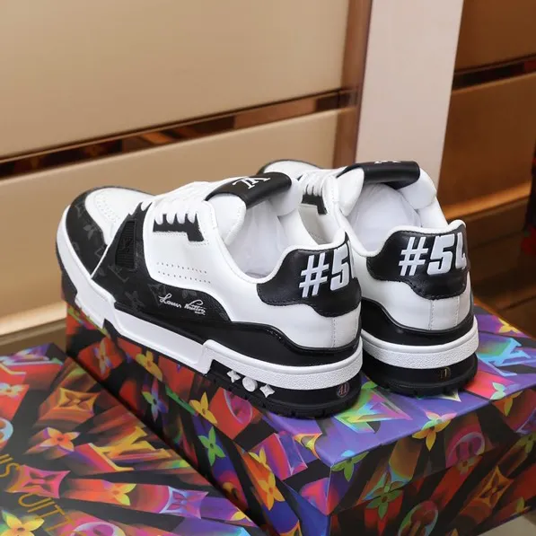 LV Trainer 54 Black White Shoes Sneakers – nk0004877 - Image 6