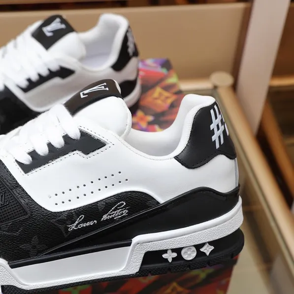 LV Trainer 54 Black White Shoes Sneakers – nk0004877 - Image 7
