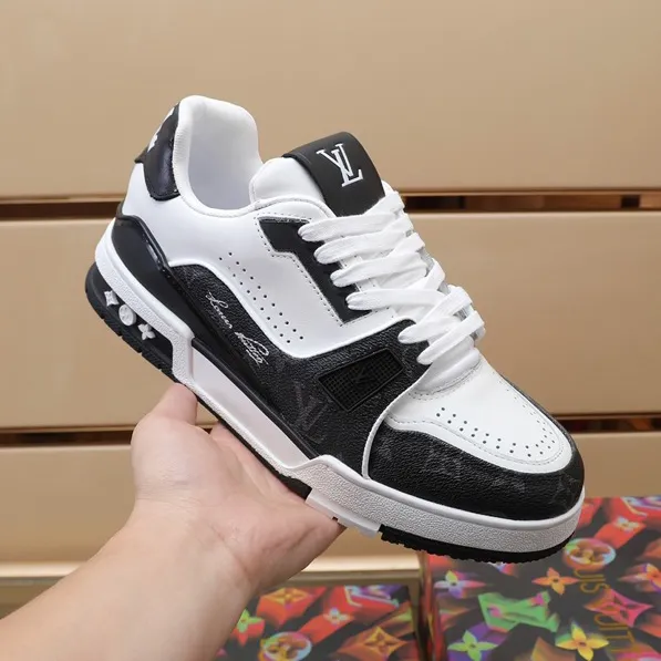 LV Trainer 54 Black White Shoes Sneakers – nk0004877 - Image 3
