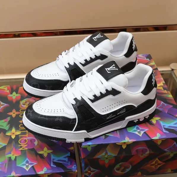 LV Trainer 54 Black White Shoes Sneakers – nk0004877 - Image 9