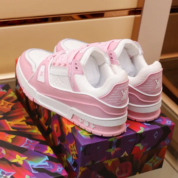 LV Trainer Pink Rose Shoes Sneakers – nk0004884 - Image 10