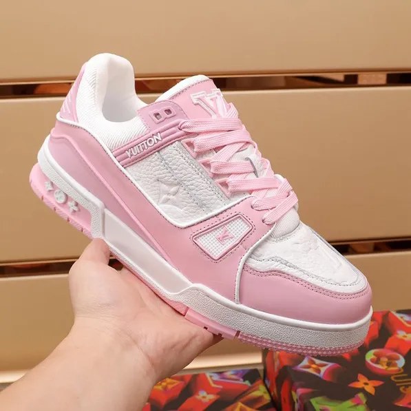 LV Trainer Pink Rose Shoes Sneakers – nk0004884 - Image 6