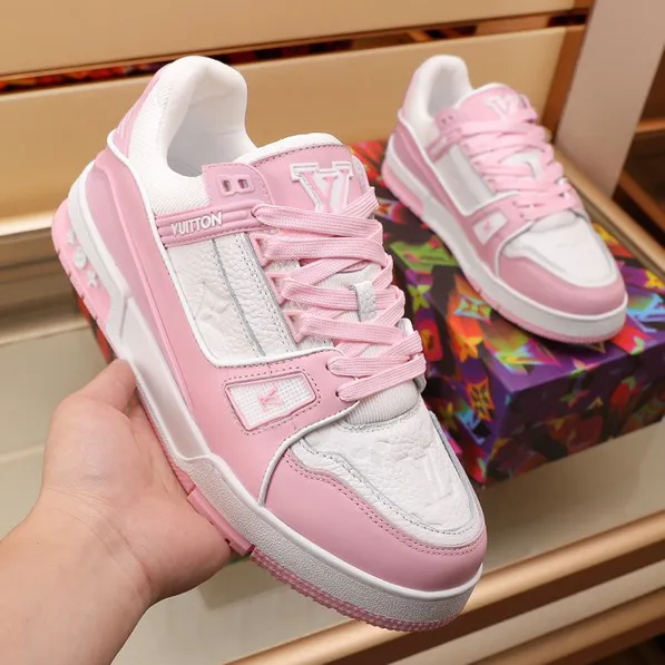 LV Trainer Pink Rose Shoes Sneakers – nk0004884 - Image 7