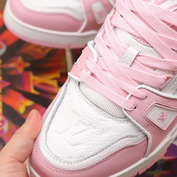 LV Trainer Pink Rose Shoes Sneakers – nk0004884 - Image 13