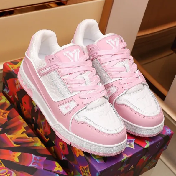 LV Trainer Pink Rose Shoes Sneakers – nk0004884 - Image 11