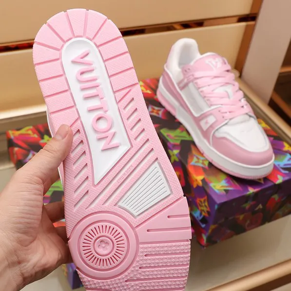 LV Trainer Pink Rose Shoes Sneakers – nk0004884 - Image 12